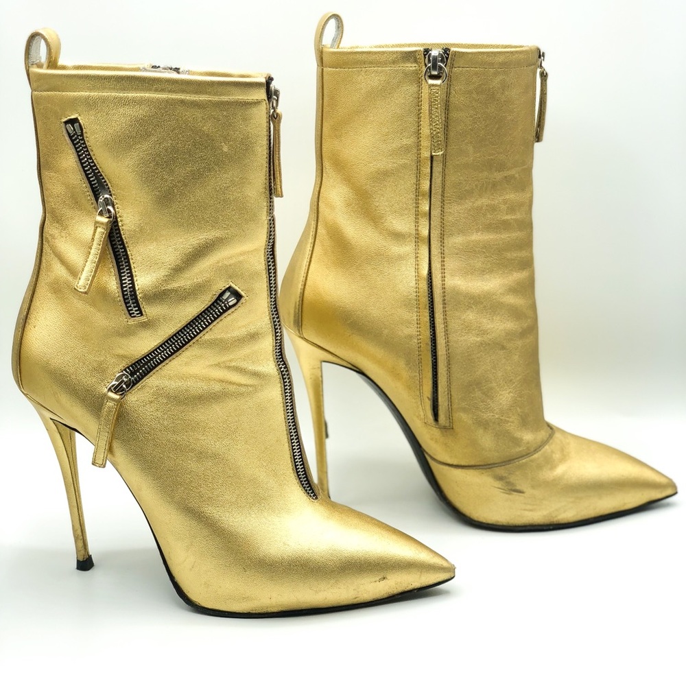 Giuseppe Zanotti Gold Boots